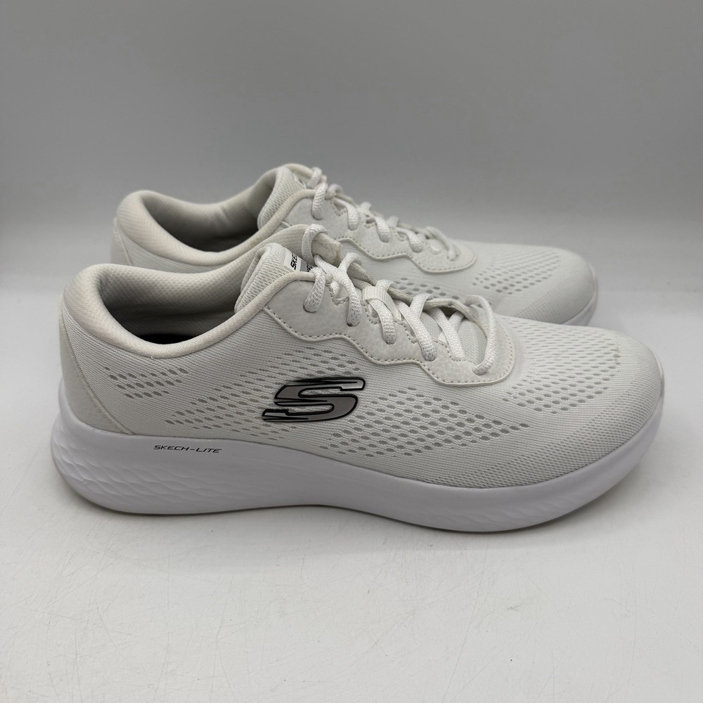 Skechers Skech-Lite Pro Perfect Time Shoes Womens 9 White Walking Sneaker 149991